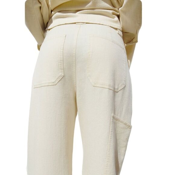 ZARA | Ecru | Z1975 MID-RISE CARPENTER JEANS - Picture 7 of 11